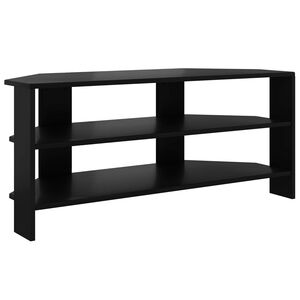 vidaXL Corner TV Cabinet 102x40.5x45cm Black Engineered Wood