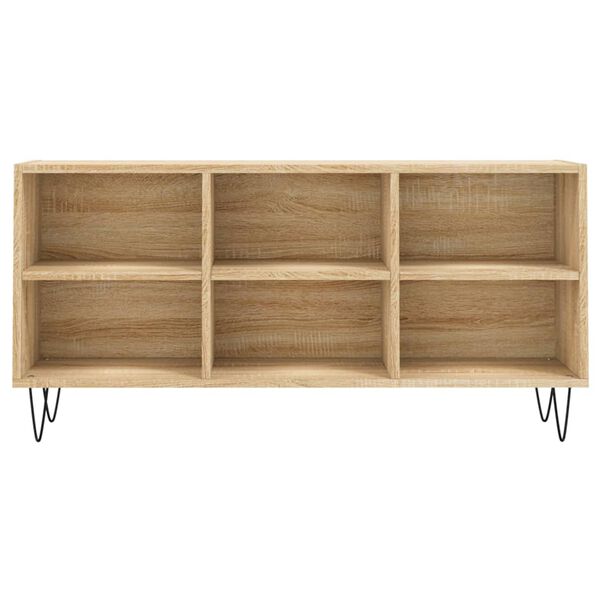 vidaXL TV Cabinet Sonoma Oak 103.5x30x50 cm Engineered Wood