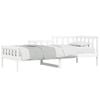 vidaXL Day Bed without Mattress White 80x200 cm Solid Wood Pine