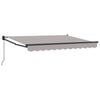 vidaXL Retractable Awning Light Grey 3.5 x 2 m