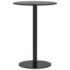 vidaXL Garden Table Round Black &Oslash;50x72 cm Steel