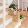 vidaXL Stair Basket Natural 38 x 20 x 40 cm Water hyacinth