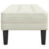 vidaXL Bench Cream 113 x 57 x 39 cm Velvet