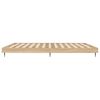 vidaXL Bed Frame without Mattress Sonoma Oak 200x200 cm Engineered Wood