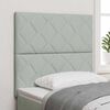 vidaXL LED Headboard with Headboard Light Grey 100 cm Faux Leather