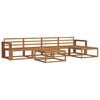 vidaXL Outdoor Sofa Set 6 pcs Natural Solid Acacia Wood