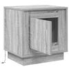 vidaXL Bedside Cabinet 2 pcs Grey 44 x 34.5 x 45 cm Engineered Wood