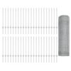 vidaXL Fence with Post Silver 0.8 x 100 m Steel