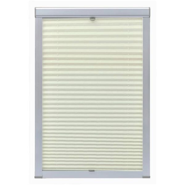 vidaXL Pleated Blinds Cream P08/408