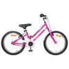vidaXL Kids Bike 22 Inches for 7-12 Years Old Pink White