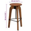 vidaXL Bar Chairs 2 pcs Solid Acacia Wood