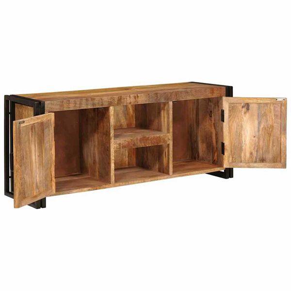 vidaXL TV Cabinet Brown 120 x 30 x 50 cm Solid rough mango wood
