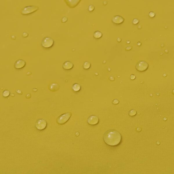 vidaXL Waterproof Heavy-duty Long Raincoat with Hood Yellow M