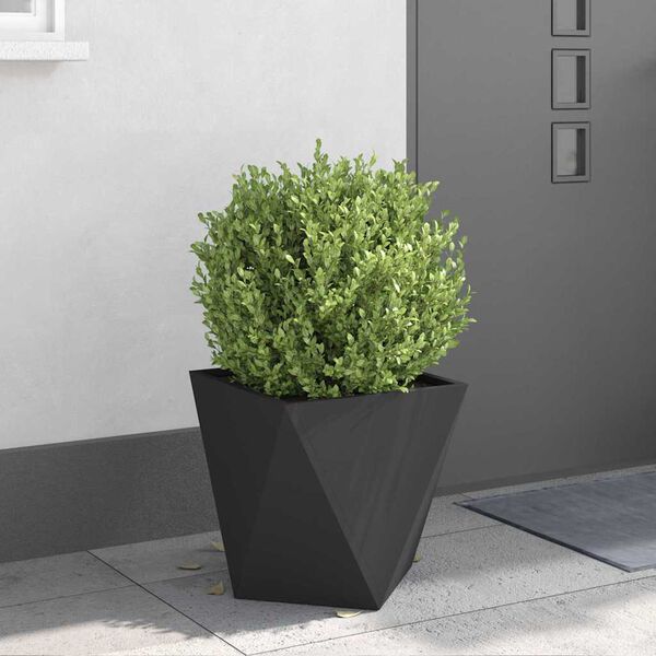 vidaXL Planter Black 40 x 40 x 40 cm Steel