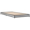 vidaXL Bed Frame without Mattress Grey Sonoma 100x200 cm