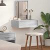 vidaXL Dressing Table with Drawer Grey 60 x 40 x 70 cm Engineered Wood