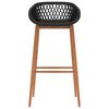 vidaXL Bar Chairs 2 pcs Black