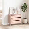 vidaXL Sideboard Pink 68x39x58.5 cm Cold-rolled Steel