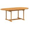 vidaXL Garden Dining Set 7 pcs Brown Solid Teak Wood