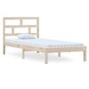 vidaXL Bed Frame without Mattress Solid Wood 100x200 cm (810007+814179)