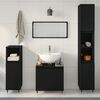 vidaXL Bathroom Furniture Set 3 pcs Black Oak 30 x 30 x 190 cm