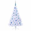 vidaXL Artificial Christmas Tree with Stand White 150 cm PVC and Steel