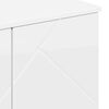 vidaXL Bathroom Cabinet with Storage High Gloss White 61 x 35 x 64 cm