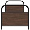 vidaXL Bed Frame Without Mattress 80x200 cm Brown Oak Engineered Wood
