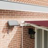 vidaXL Manual Retractable Awning with LED Burgundy 500x300 cm