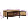 vidaXL Coffee Table 80x50x40 cm Solid Rough Wood Mango