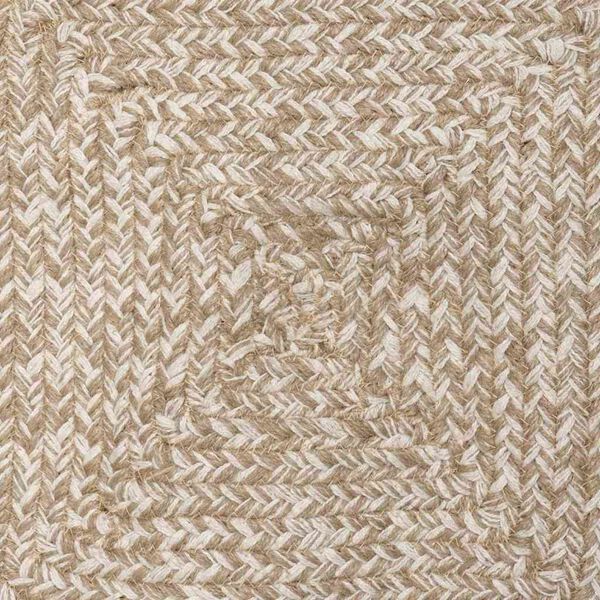 vidaXL Area Rugs Rectangular Natural and White 100 x 200 cm Jute