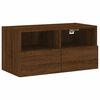 vidaXL 5 Piece TV Wall Units Brown Oak Engineered Wood