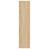 vidaXL Book Cabinet/Sideboard Sonoma Oak 66x30x130 cm Engineered Wood