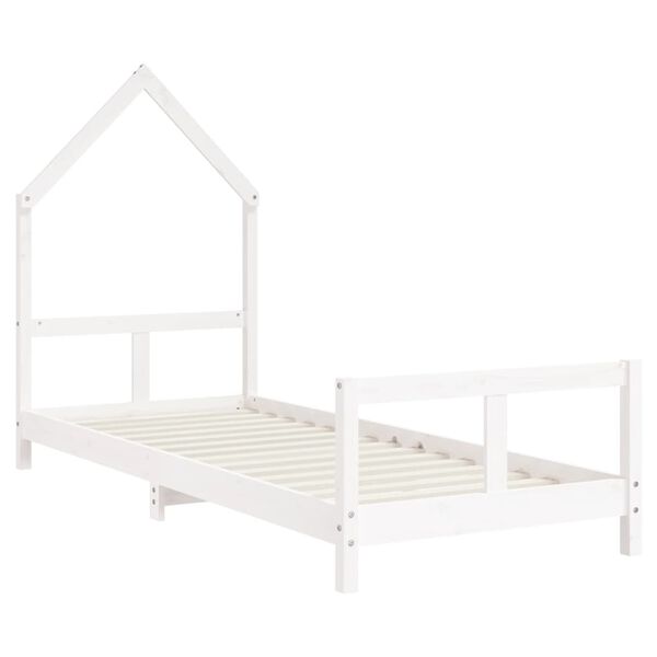 vidaXL Kids Bed Frame White 80x200 cm Solid Wood Pine