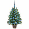 vidaXL Artificial Christmas Tree with 150 LEDs Green 95 cm PE and PVC