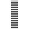 vidaXL Zebra Blind Black 65x200 cm Fabric Width 60.9 cm Polyester