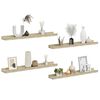 vidaXL Wall Shelves 4 pcs Sonoma Oak 60x9x3 cm