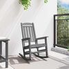 vidaXL Garden Rocking Chair Light Grey 92 x 70 x 108cm HDPE