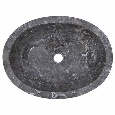 vidaXL Sink Grey 53x40x15 cm Marble