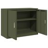 vidaXL Storage Cabinet Olive Green 90 x 40 x 70 cm Steel