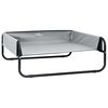 vidaXL Dog Bed Folding Manual Light Grey 57 x 57 x 24 cm Steel