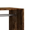 vidaXL Wardrobe Smoked Oak 77x48x102 cm Engineered Wood
