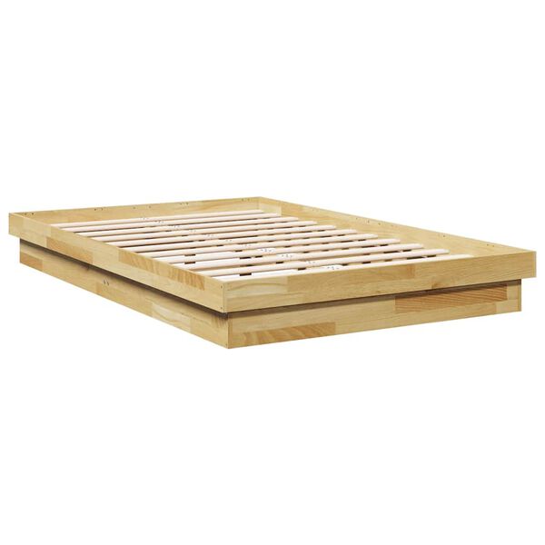 vidaXL Bed Frame without Mattress 120x200 cm Solid Wood Oak