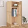 vidaXL Wardrobe Sonoma Oak 90x52x200 cm Engineered Wood