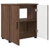 vidaXL Bathroom Furniture Set 3 pcs Brown oak Engineered wood