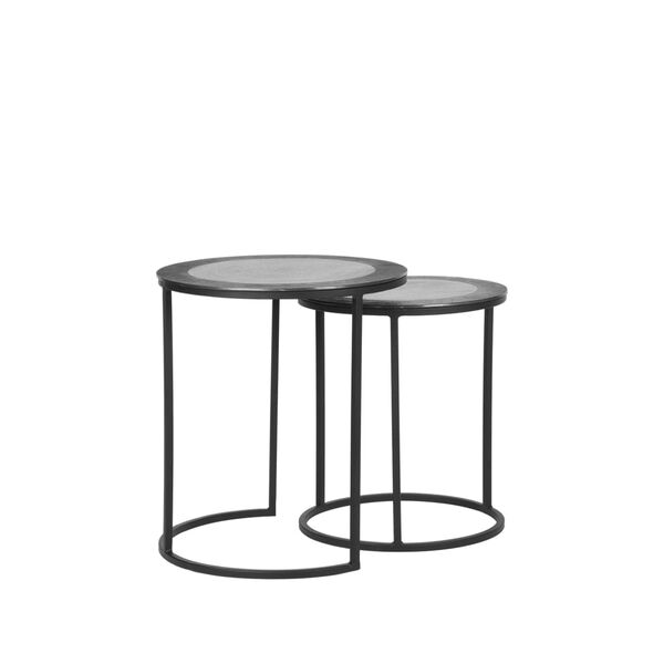 LABEL51 2 Piece Coffee Table Set Pair Antique Ash
