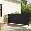 vidaXL Retractable Side Awning Black 120x500 cm