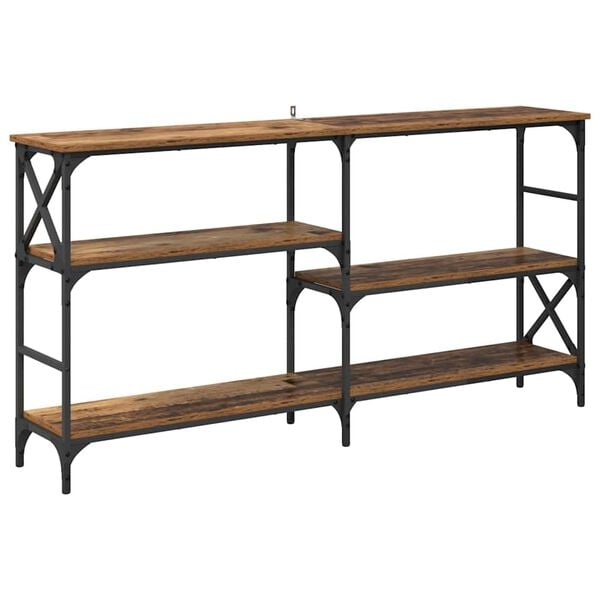 vidaXL Console Table Old Wood 150 x 29 x 76.5 cm Engineered Wood