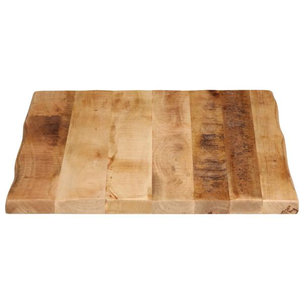 vidaXL Table Top Live Edge 90x60x3.8 cm Solid Wood Rough Mango