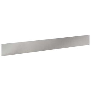 vidaXL Lawn Edging 30 pcs 100 x 12 cm Steel Silver